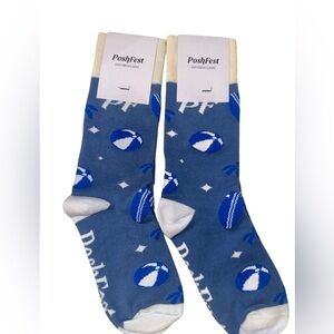 POSHFEST 2023 SAN DIEGO BLUE & WHITE BEACHBALL UNISEX SOCKS
